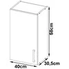 AKORD Spinta Lima Balta/sonomos 40x31x58