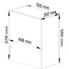 AKORD Spinta Lima Balta/sonomos 50x31x58