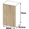 AKORD Spinta Lima Balta/sonomos 50x31x72