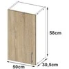 AKORD Spinta Lima Balta/sonomos 50x31x58