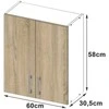 AKORD Spinta Lima Balta/sonomos 60x31x58