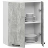 AKORD Spinta Oliwia Balta/betonas 60x30x72