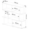 AKORD Policos Mini Fix su lentynomis Balta 120x29x108