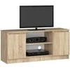 TV staliukas TV spintelė Akord su 2 durimis, 1 lentyna, Sonoma 120x40x55