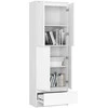 Uždaryta balta Akord biblioteka 60x35x180
