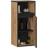 AKORD VAMI W35 pakabinama vonios spintelė (1D, 1W), ąžuolas „Craft“, juoda