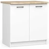 AKORD Spinta virtuvės spinta Oliwia 2 durų su baltais stalviršiais 80x46x85