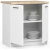 AKORD Spinta virtuvės spinta Oliwia 2 durų su baltais stalviršiais 80x46x85