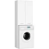 AKORD Virtuves spinta skalbyklei su dviem durim baltos spalvos 64x30x180