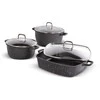 LT1287 SET OF POT 6PCS Juodas CAST LAMART