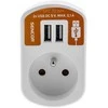 Kištukinis lizdas su 2x USB Sencor SPC70WH