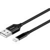 USB kabelis Yenkee USB-A - Žaibas 2 m Juodas (30016081)