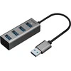 Pelė YHB 4300 metalinis šakotuvas 4xUSB 3.0 YENKEE