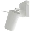 Sollux Lighting Baltas sieninis šviestuvas RING su jungikliu