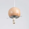 Pakabinamas šviestuvas Sollux Lighting Lempos pakabos PEKKA 3P blanc/bois naturel