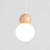 Pakabinamas šviestuvas Sollux Lighting Lempos pakabos PEKKA 3P blanc/bois naturel