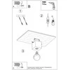 Sollux Lighting Lubinis šviestuvas ARIZ concrete