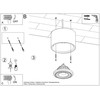Sollux Lighting Lubinis šviestuvas BASIC 1 betonas