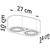 Sollux Lighting Lubinis šviestuvas BASIC 2 natūralaus medžio