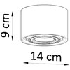 Sollux Lighting Lubinis šviestuvas BASIC 1 betonas