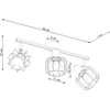 Sollux Lighting Lubinis šviestuvas BELUCI 3 juodas