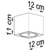 Lubinis šviestuvas Sollux Lighting Sollux Plafonas BLAKE pilkas