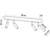 Sollux Lighting Lubinis šviestuvas EYETECH 4 juodas