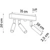 Sollux Lighting Lubinis šviestuvas EYETECH 3 juodas