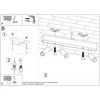 Sollux Lighting Lubinis šviestuvas EYETECH 3 juodas