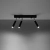 Sollux Lighting Lubinis šviestuvas EYETECH 3 juodas
