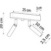 Sollux Lighting Lubinis šviestuvas EYETECH 2 juodas