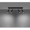 Sollux Lighting Lubinis šviestuvas EYETECH 4 juodas
