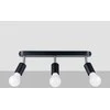 Sollux Lighting Lubinis šviestuvas FORNES 3 juodas