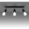Sollux Lighting Lubinis šviestuvas FORNES 3 juodas