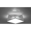Lubinis šviestuvas Sollux Lighting Sollux Plafonas HEXA 35 sidabro