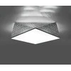 Lubinis šviestuvas Sollux Lighting Sollux Plafonas HEXA 45 sidabro