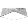 Lubinis šviestuvas Sollux Lighting Sollux Plafonas HEXA 45 sidabro