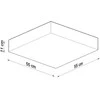 Sollux Lighting Lubinis šviestuvas HORUS 45 baltas