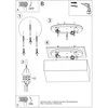 Sollux Lighting Lubinis šviestuvas HORUS 45 baltas