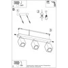 Sollux Lighting Lubinis šviestuvas KEKE 3 ąžuolas