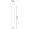 Sollux Lighting Lubinis šviestuvas LAGOS 60 juodas