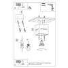Sollux Lighting Lubinis šviestuvas LOBO baltas