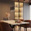 Sollux Lighting Lubinis šviestuvas LOOPEZ juodas/chromas
