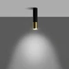 Sollux Lighting Lubinis šviestuvas LOOPEZ juodas/auksinis