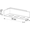 Sollux Lighting Lubinis šviestuvas MONO 3 baltas