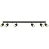 Sollux Lighting Lubinis šviestuvas NERO 6 juodas/auksinis