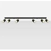Sollux Lighting Lubinis šviestuvas NERO 6 juodas/auksinis