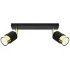 Sollux Lighting Lubinis šviestuvas NERO 2 juodas/auksinis