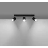 Sollux Lighting Lubinis šviestuvas NERO 3 juodas/chromas