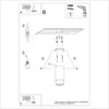 Sollux Lighting Lubinis šviestuvas NERO 12,5 juodas/chromas